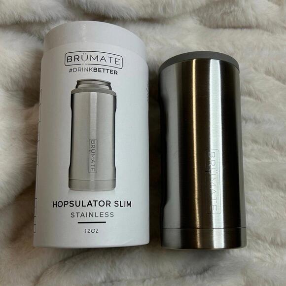NWT Brumate Slim Can Cooler Stainless - Picture 1 of 6